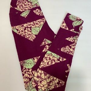 OS floral LuLaRoe leggings NWT